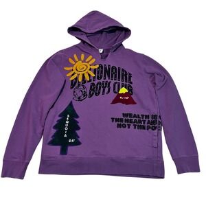 Billionaire Boys Club Lilac Hoodie Size M Rare Color Embroidered Patches